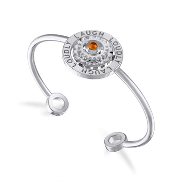 Laugh Loudly Citrine Cuff in Sterling Silver