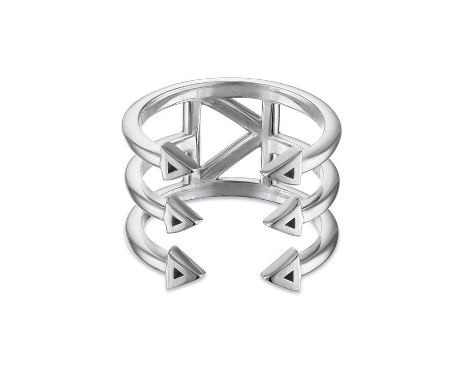 Mantra Sterling Silver Ring