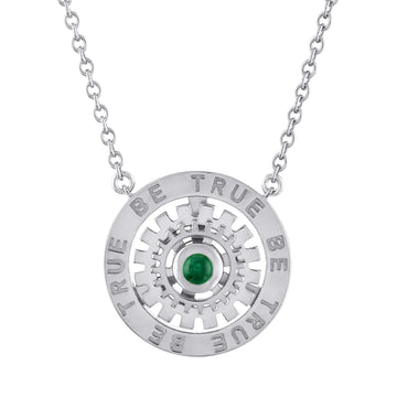 Be True Emerald Necklace in Sterling Silver