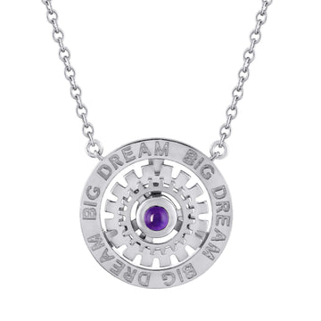 Dream Big Amethyst Necklace in Sterling Silver
